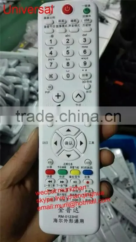 ZF White 63 Keys H910 Universal Remote Control for Haier LED/LCD TV directly use no need to set