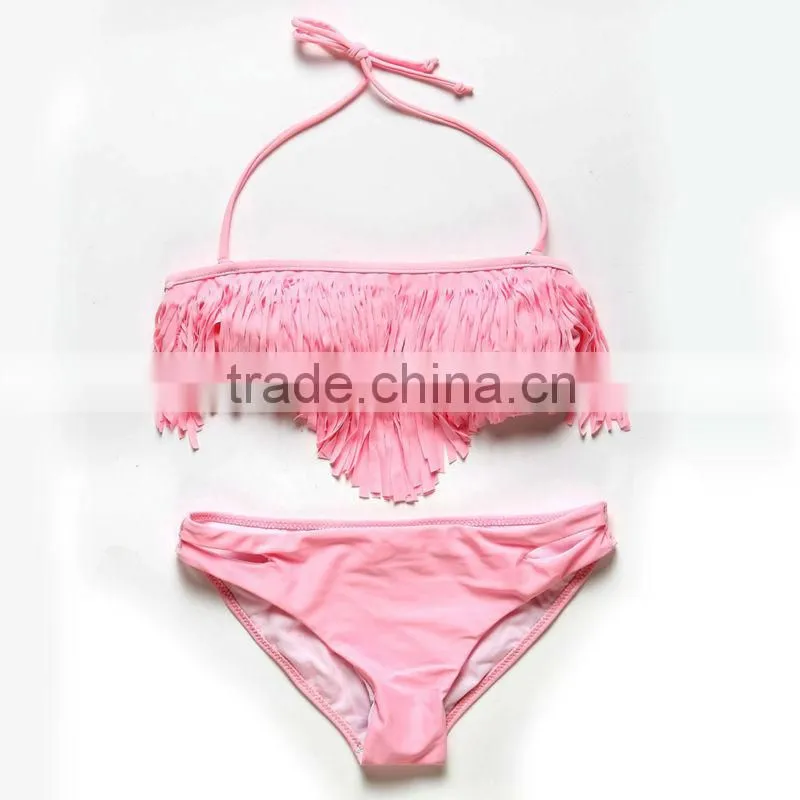 Latest Highly Elastic In Stock Women Tassel Bikini Swimwear