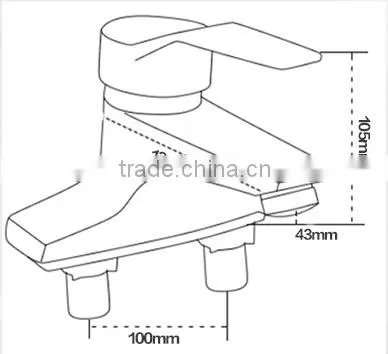 family choose basin faucet, cheap faucet kaiping chrome finished, one handle bathroom faucet