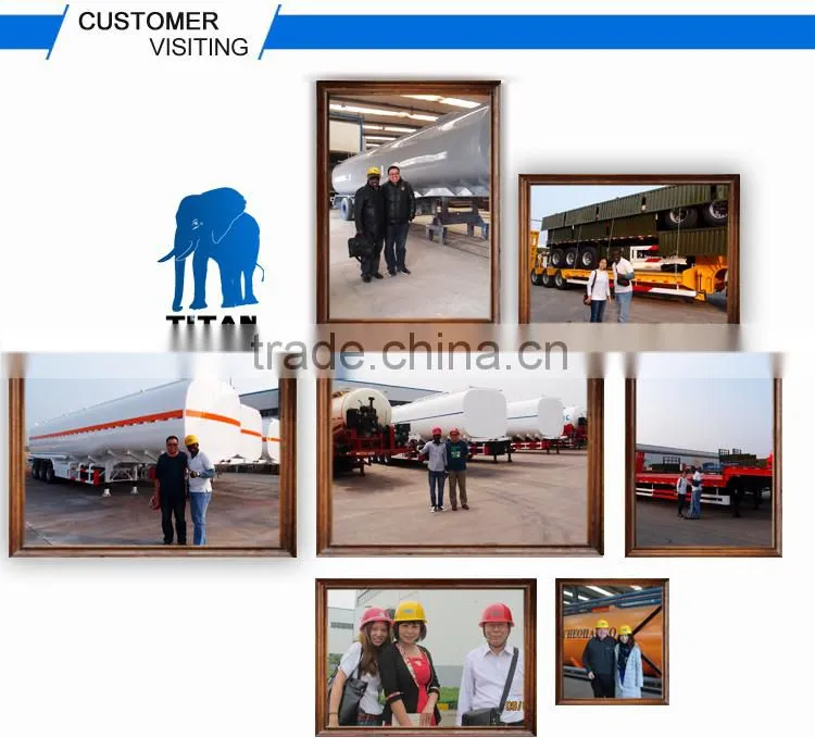 Titan 50T 60T 70T 3 axles van semi trailer/box trailer/refrigerated trailer sale