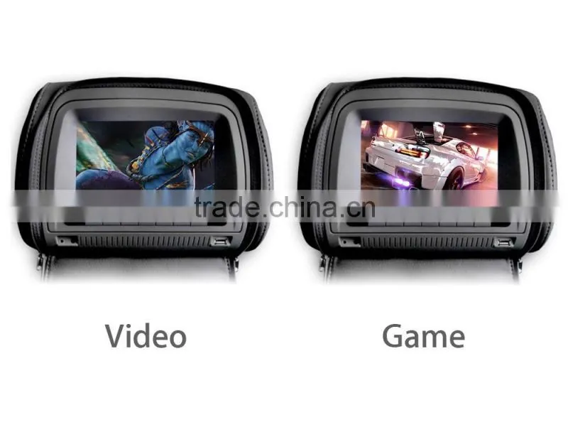 manufacturers 7inch TFT LCD DVD headrest car monitor car headrest