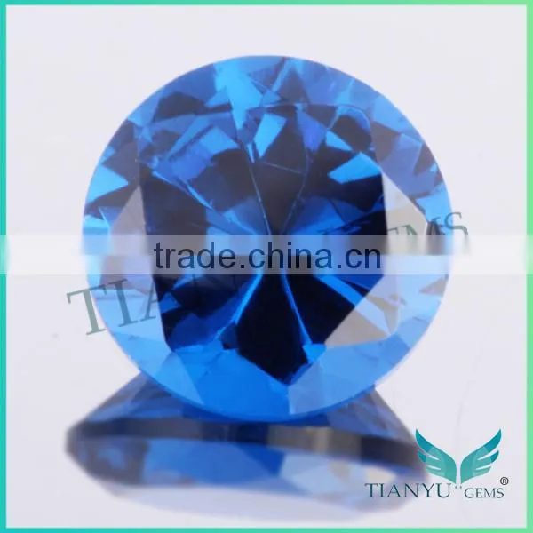 1.0mm-3.0mm round shape 113# deep blue in Burma synthetic spinel gemstone