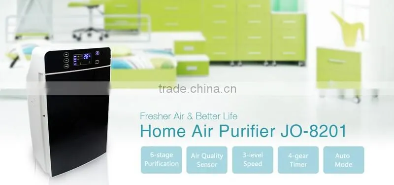 HEPA Air Purifier JO-8201 with 6-stage Purification and Dual Air Quality Sensor