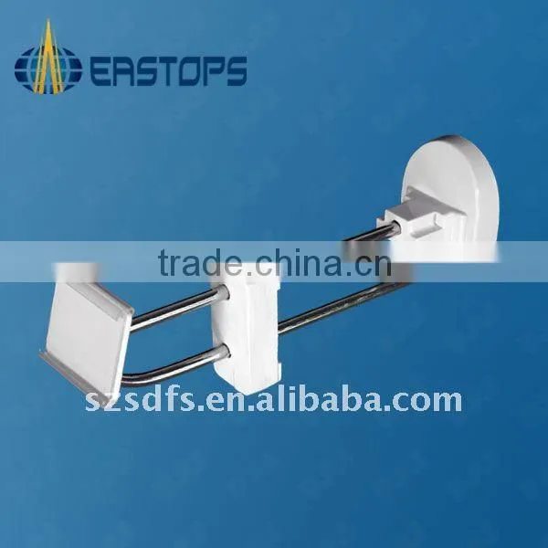 Double security stoplock for slatwall hook