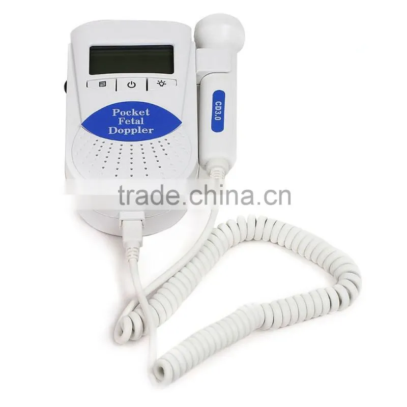 Fetal Heart Rate Monitor Type Pocket Portable Pregnant Low Price Color Ultrasonic Diagnostic Baby Heart beat Fetal Doppler