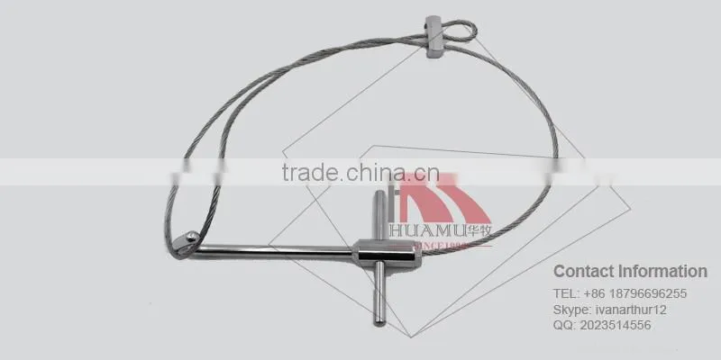 pig nose holder with silver stainless steel wire 100*90 mm