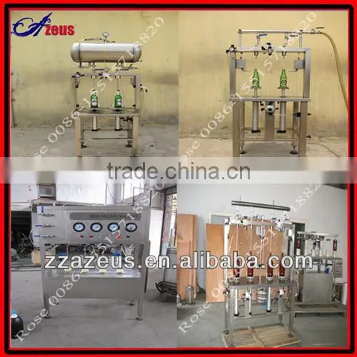Carbonated drinks and non-carbonated beverages Semi Automatic Beer Bottling Machine