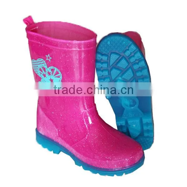Cheap Clear Light Kids PVC Rain Boots Manufacturer