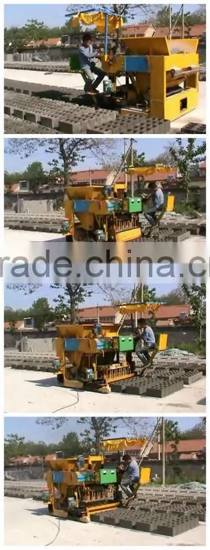 QT12-15 mobile concrete block machine / QMY12-15 moving style eggs laying blocks machine / mobile blocks making machine for sale