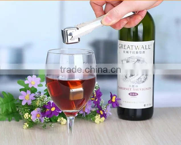 stainless steel Skull Ice cubes whiskey stone
