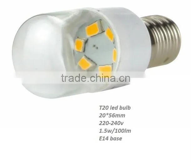 New product T20 LED BULB 1.5W led the lamps clear E14 led light
