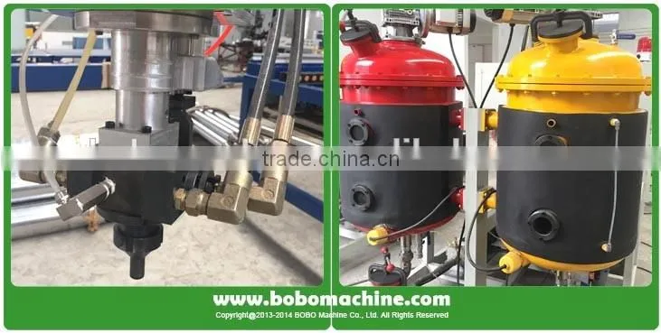 Low and high pressure polyurethane foaming injection machine