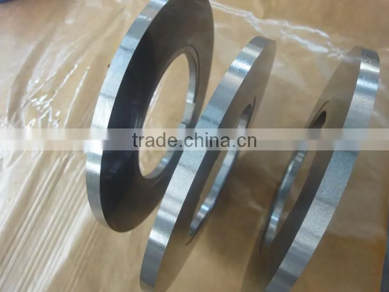 slitting roller blades in stock,slitter machine knife for steel/ferrous/cold rolling/packaging