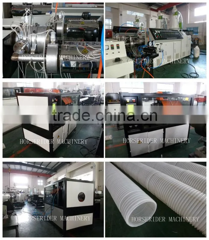 pvc corrugated pipe extrusion line / corrugated pipe machine