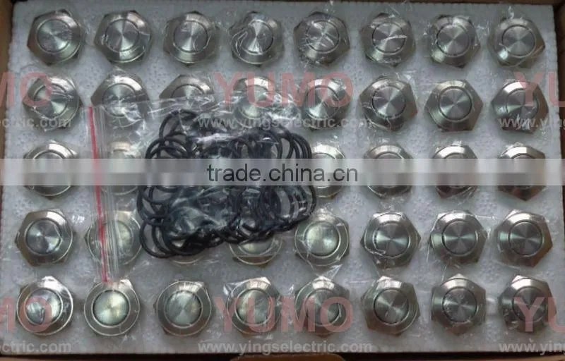 JS16F-10/S LED stainless steel push button switch