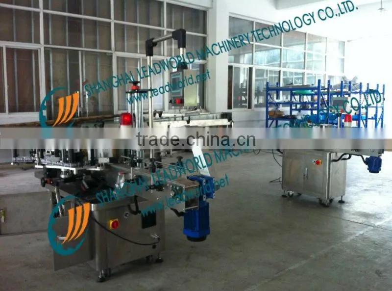 plastic salad container stick labeling machine