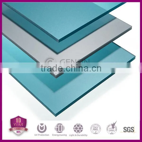 Sound Barrier 10 Years Guarantee of Yellowing 12mm Polycarbonate Solid Sheet