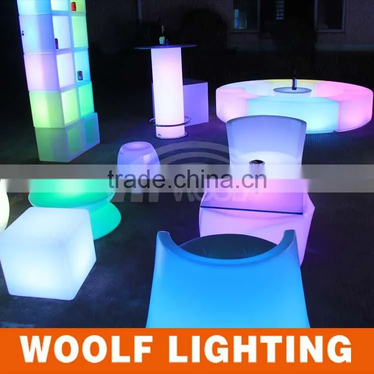 20CM RGB Color Change Night Club waterproof led cube chair lighting
