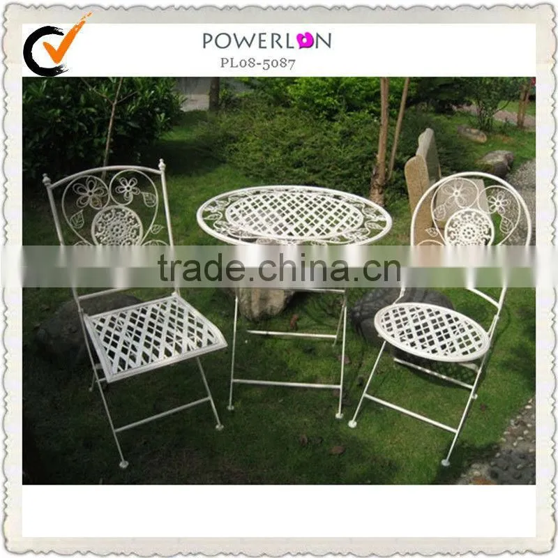 Outside table and chairs wrought iron