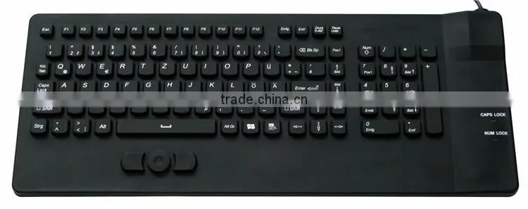 JH-IKB108 Industrial Keyboard with built in mouse Silicone waterproof with USB and PS/2
