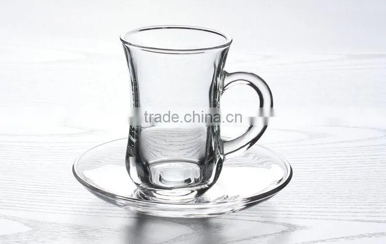 4.5oz insulated glass coffee mugs with handles