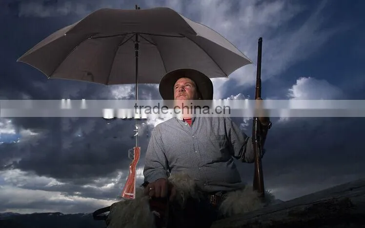 Personality Hunter Hunting Gift Creative Handle Rifle Gun Style Auto Umbrella