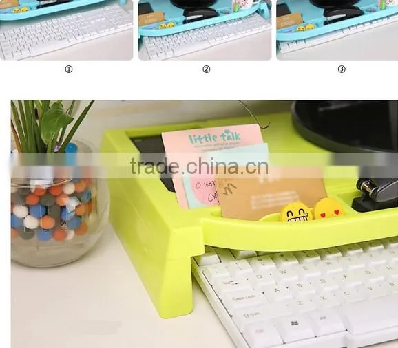 Adjustable Height Desktop Keyboard Storage Box