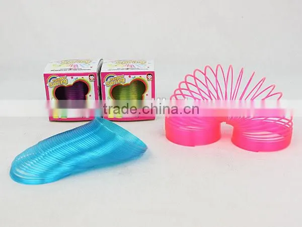 high quality colorful plastic rainbow spring /magic rainbow circle