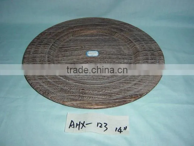 The glass bottom wooden tray