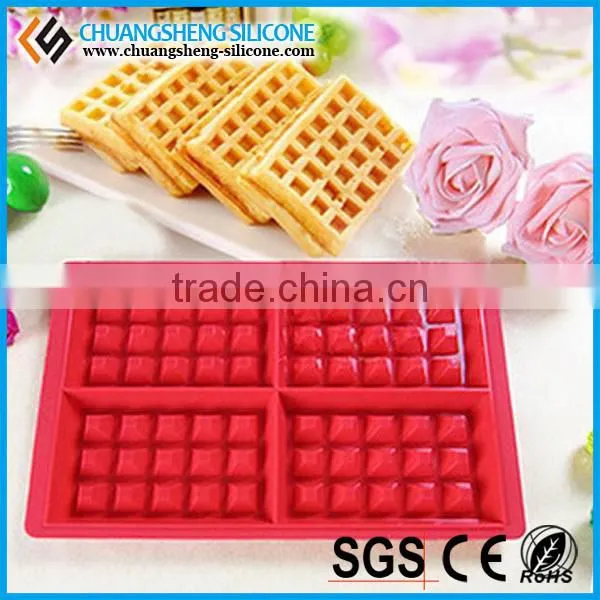 High temperture bared silicone cake mold