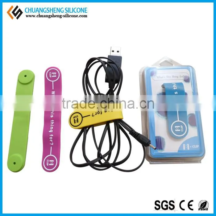 Multifunctional silicone clips, Cable clip, phone holder