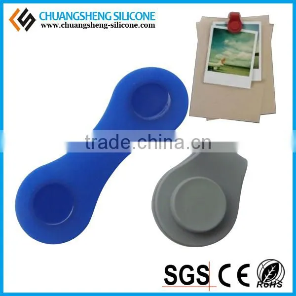 Silicone Magnetic Clips, magnetic badge clip, rubber plastic badge clip