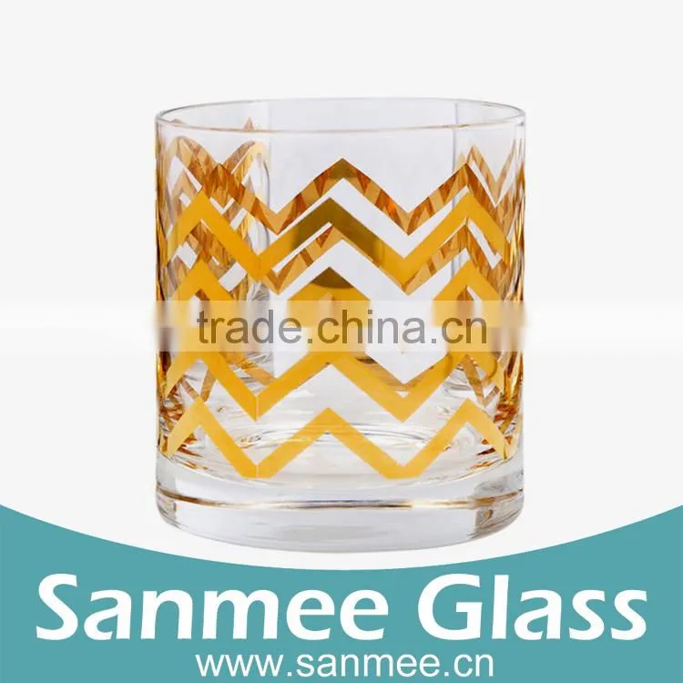 New Product Golden Eagle Decal Old Fashioned Glass Drinking Glass