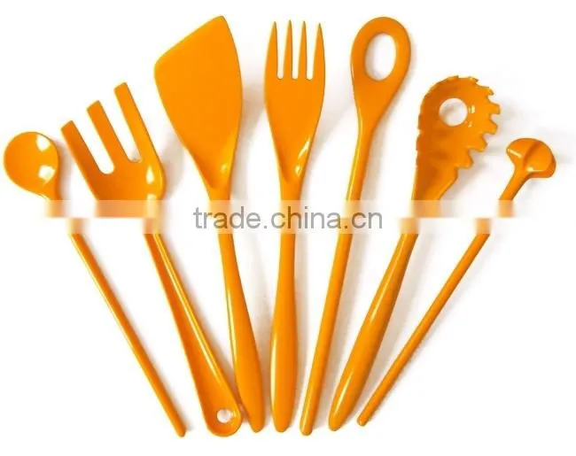 High quality melamine plastic cooking Spatula with custom shaped hole