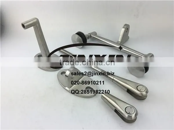 JINXIN High quality stainless steel glass canopy fittings/modern glass porch door canopy