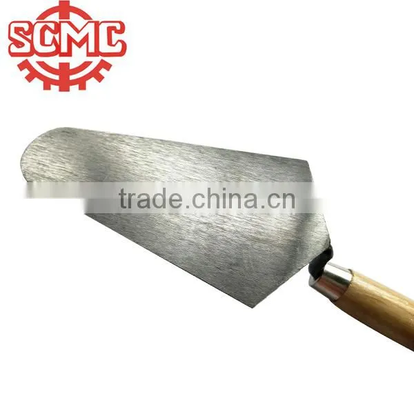 wooden handle carbon steel blade bricklaying trowels