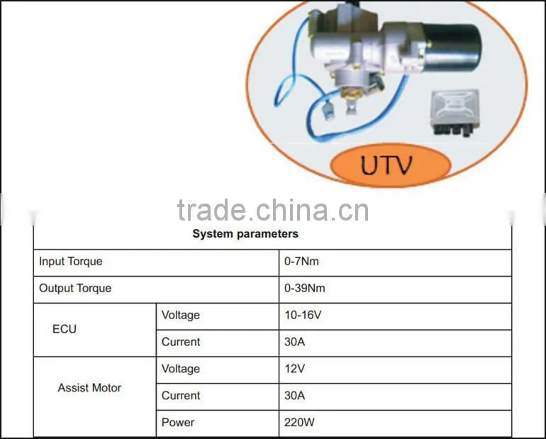 Chinese UTV Parts Electric Power Steering(EPS) for Can-Am Renegade 800(will not fit 2007model)