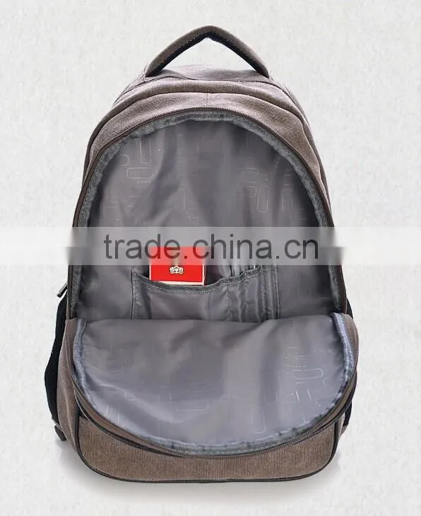 High quality Canvas school backpack for laptop