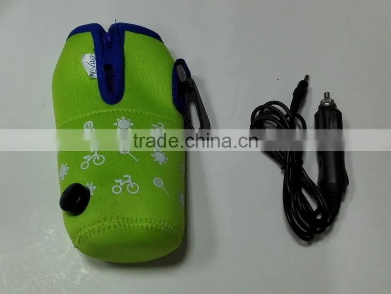 12V electric heating baby milk bottle warmer traveling.