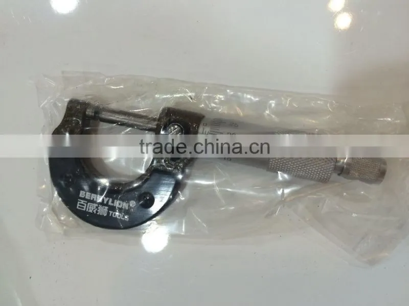 Good packing manual 0-25mm screw micrometer for student