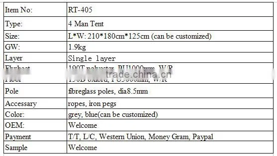 Camping Equipment Tent Family Tent