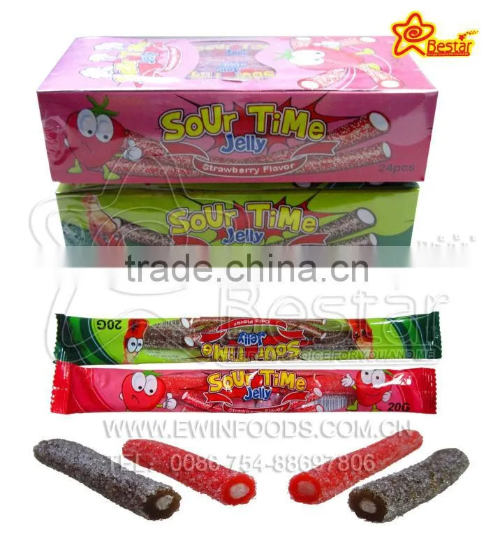 Fruity Flavor Mini Sour Stick Gummy Candy