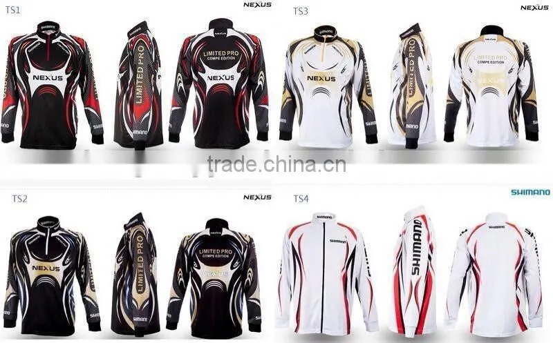 Hongen apparel Breathable Polyester Fishing Wear/ Long sleeve Fishing Shirts