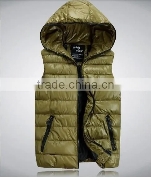 New 2017 Men Spring Comfortable Couples Sleeveless Jacket High Quality Cotton-padded WaistcoatAutumn Winter Casual Hooded JACKET