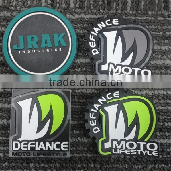 2016 china high quality custom pvc 3d rubber patch logo