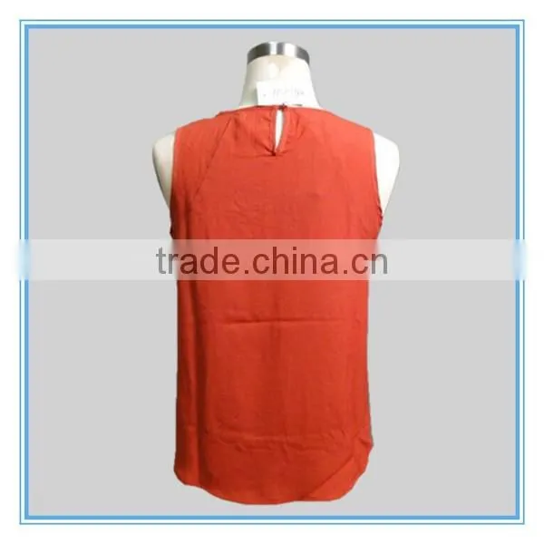 Ladies Fancy Sleeveless Tops With Iron Beads