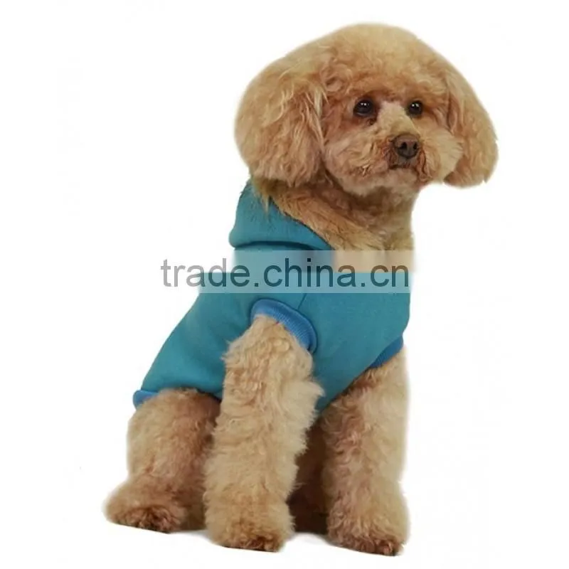 blank cute dog hoodie blue dog clothes bulk