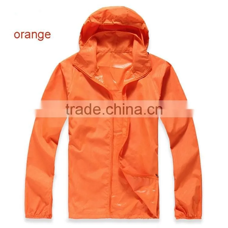 100% polyester lightweight waterproof jacket