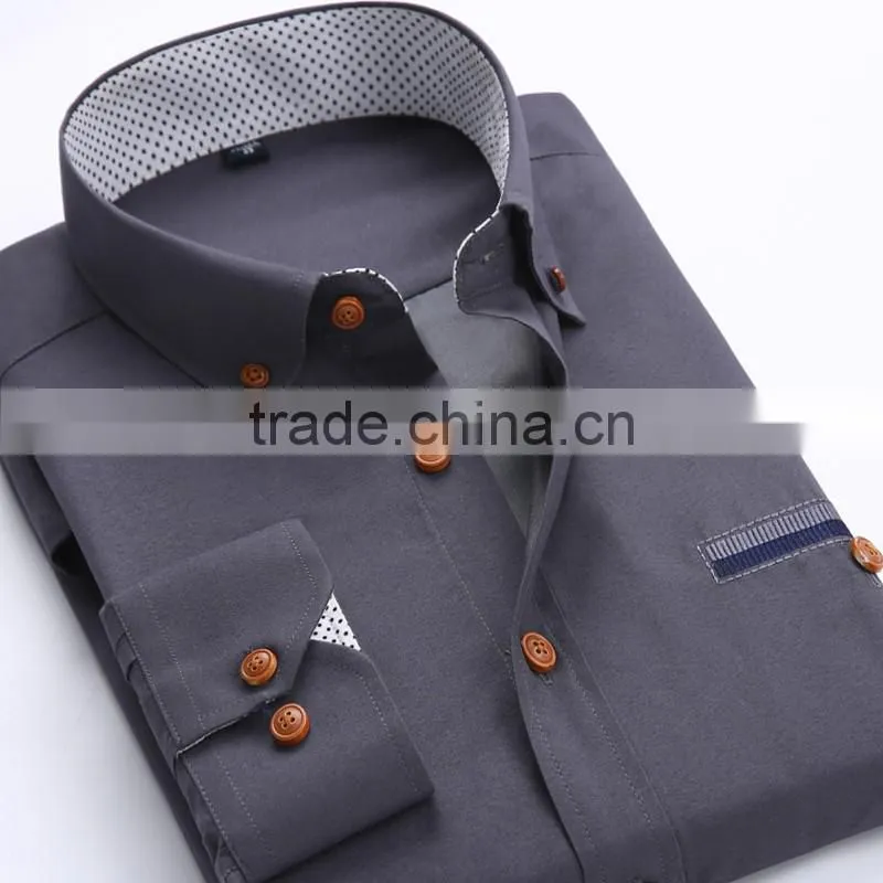 High quality customise 2016 new arrival cheap mens uniform office shirt with private logo