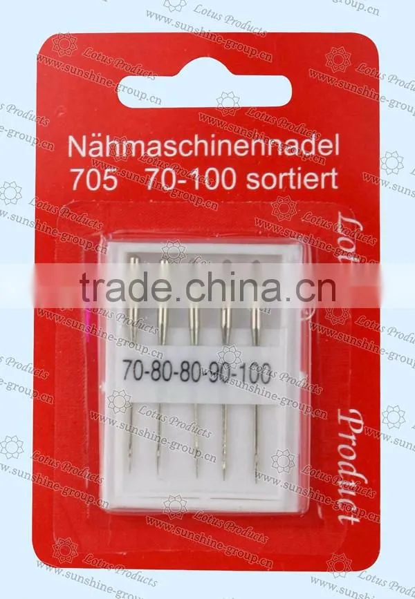 Sewing Machine Needle With Hight Quality Sewing Needle In Blister Crad Packing